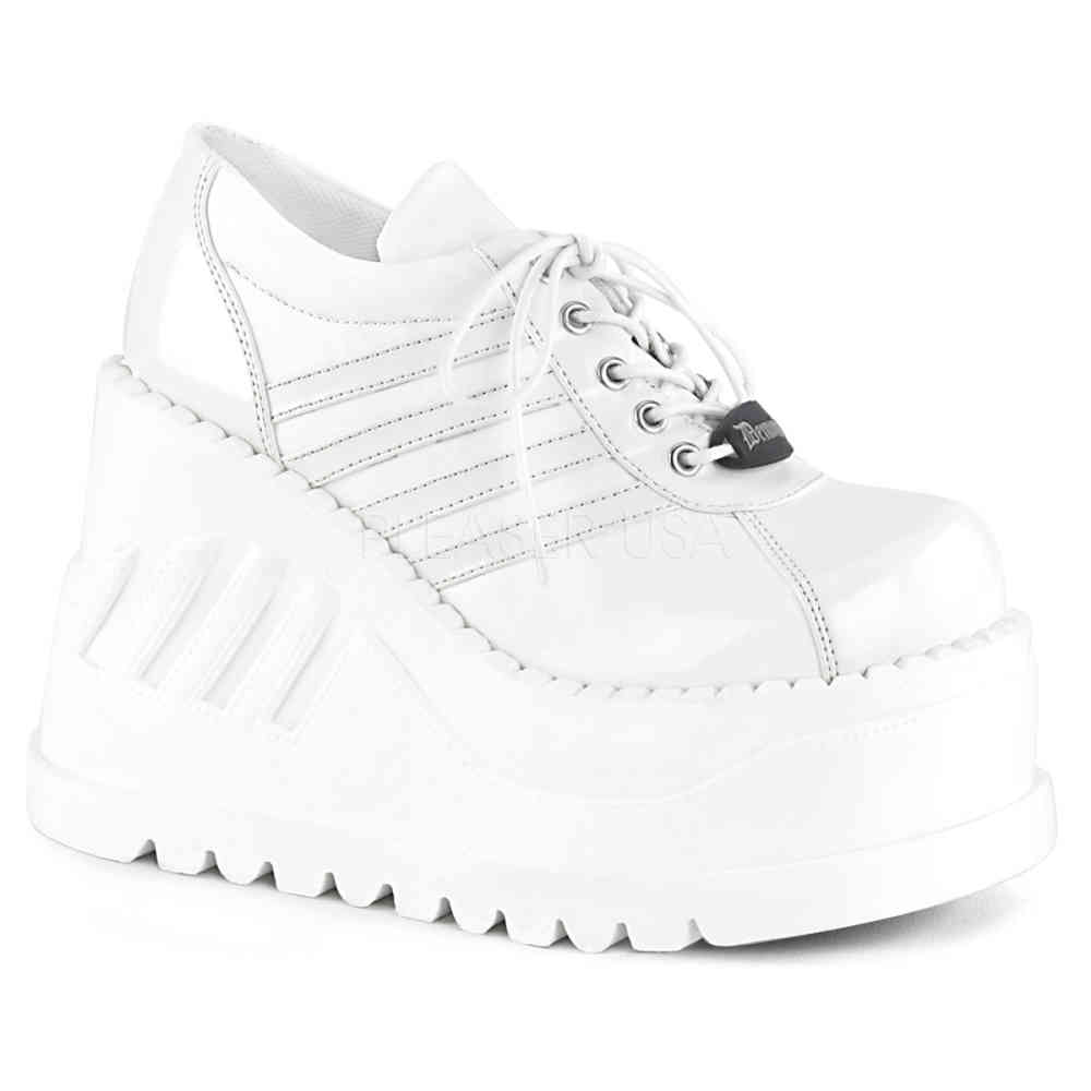 DemoniaCult - STOMP-08 Plateau sneakers - Wit